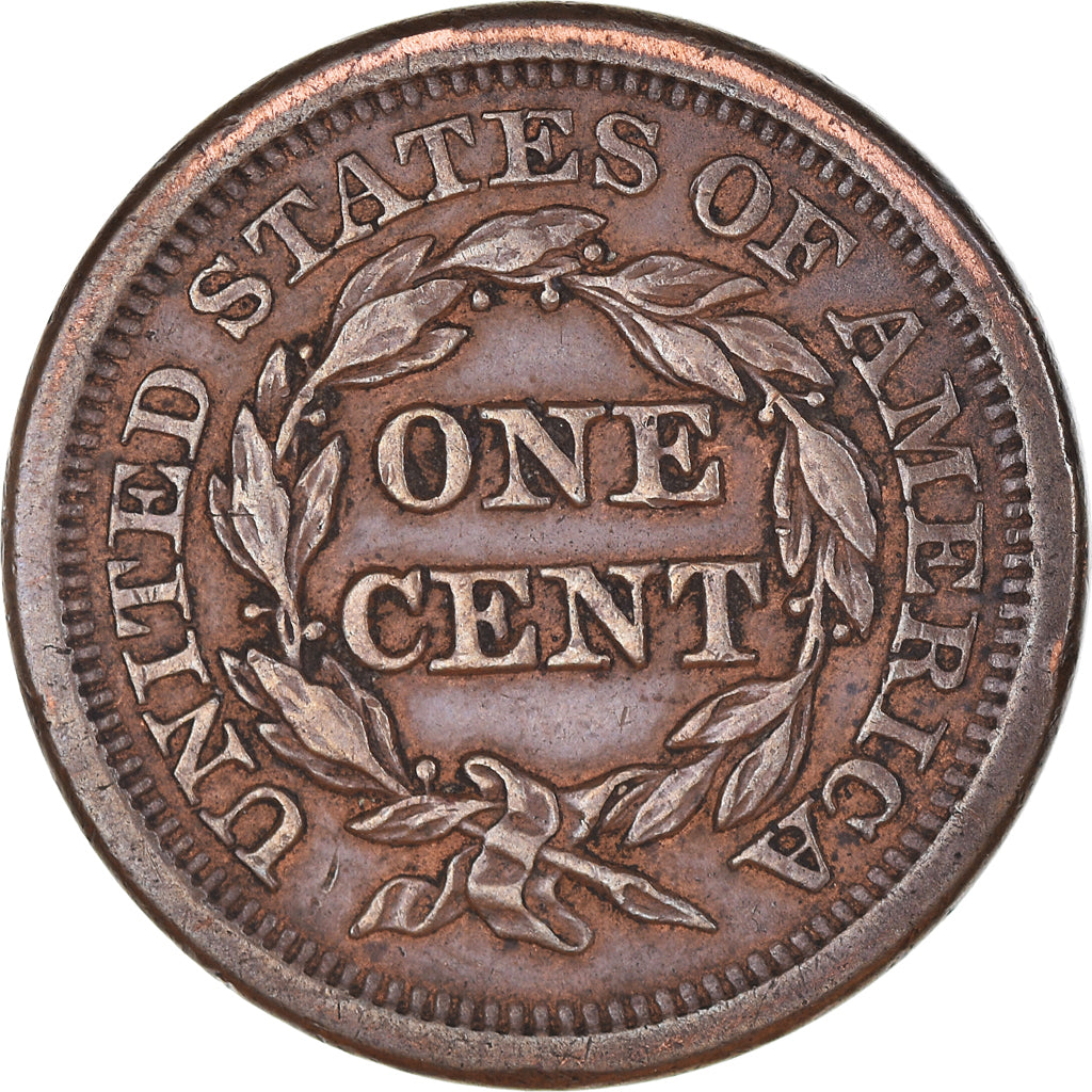 Monnaie, États-Unis, Braided Hair Cent, Cent, 1850, U.S. Mint, Philadelphie
