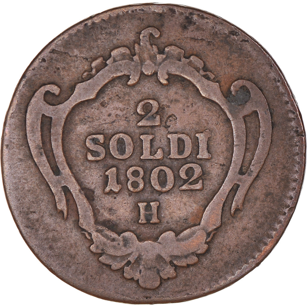 Coin, ITALIAN STATES, GORIZIA, Francesco II, 2 Soldi, 1802, Nagybanya