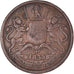 Monnaie, Inde britannique, 1/2 Anna, 1835, Bombay, TB+, Cuivre, KM:447.1