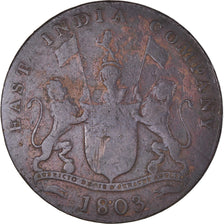 Monnaie, Inde britannique, MADRAS PRESIDENCY, 20 Cash, 1803, Soho Mint
