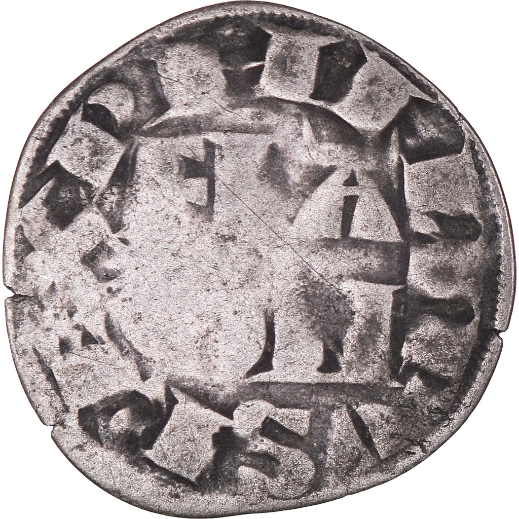Coin, France, Philippe II, Denier Parisis, Paris, VF(20-25), Silver