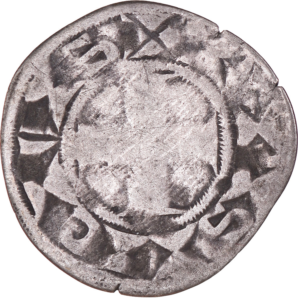 Coin, France, Philippe II, Denier Parisis, Paris, VF(20-25), Silver