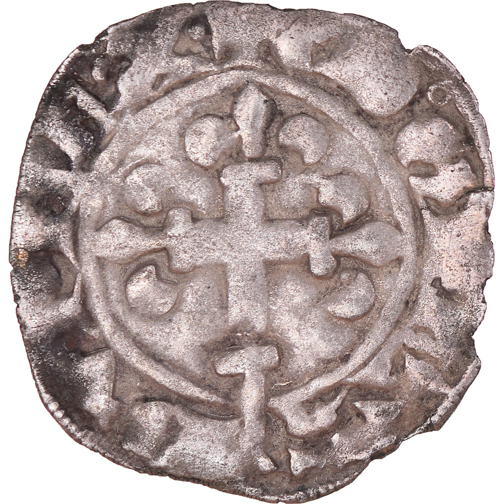 Coin, France, Philippe VI, Double Tournois, VF(20-25), Billon, Duplessy:271