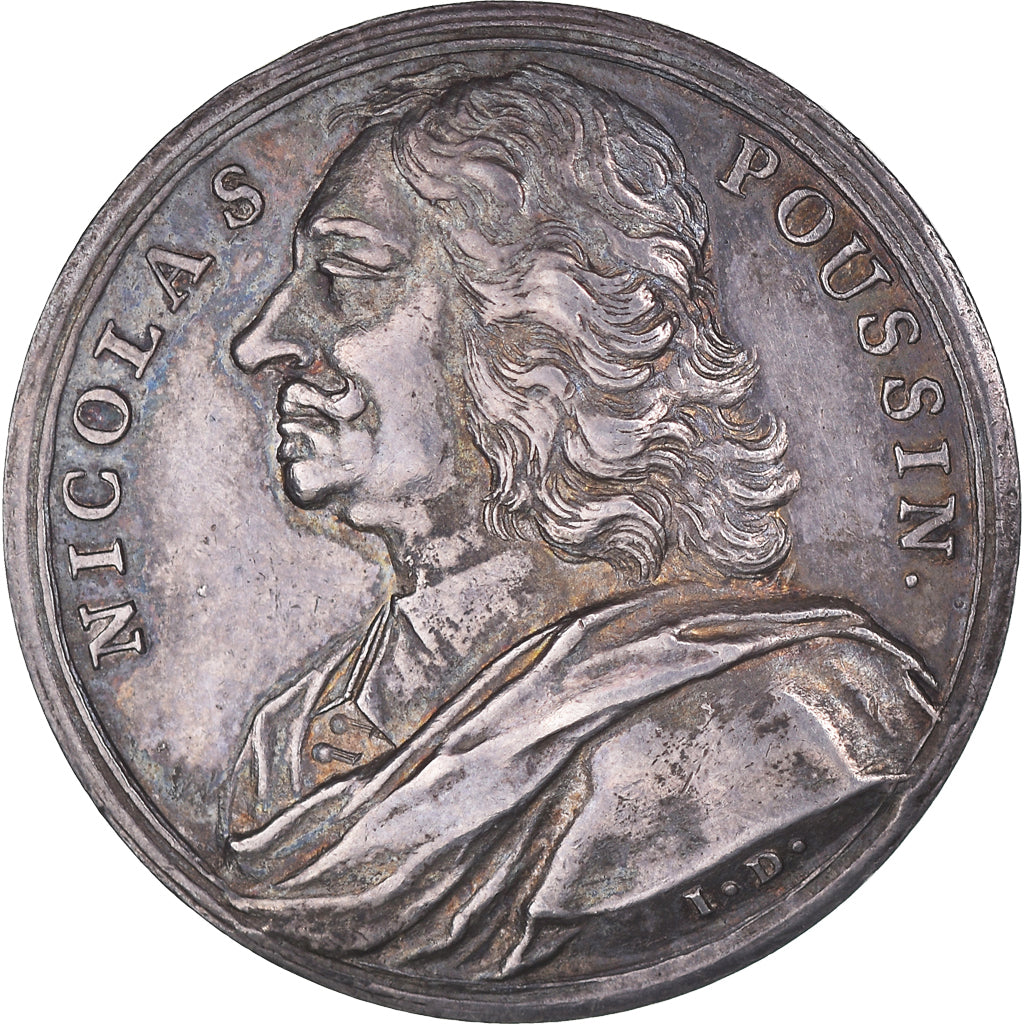 France, Token, Nicolas Poussin, Peintre, History, 1665, Dassier, MS(63), Silver