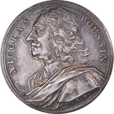 France, Token, Nicolas Poussin, Peintre, History, 1665, Dassier, MS(63), Silver