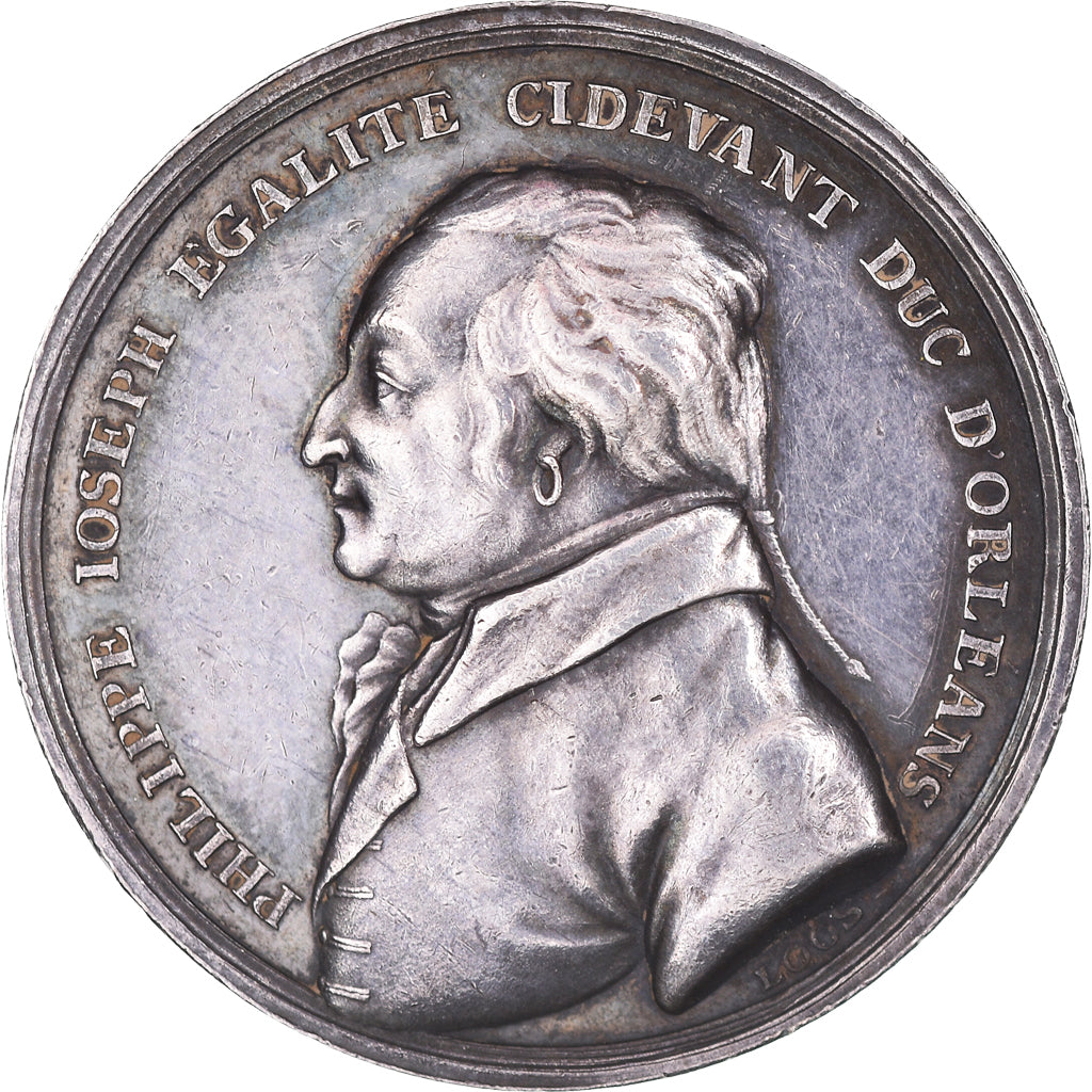 France, Token, Philippe-Egalité, Mort du Traître, History, 1793, Loos, MS(63)