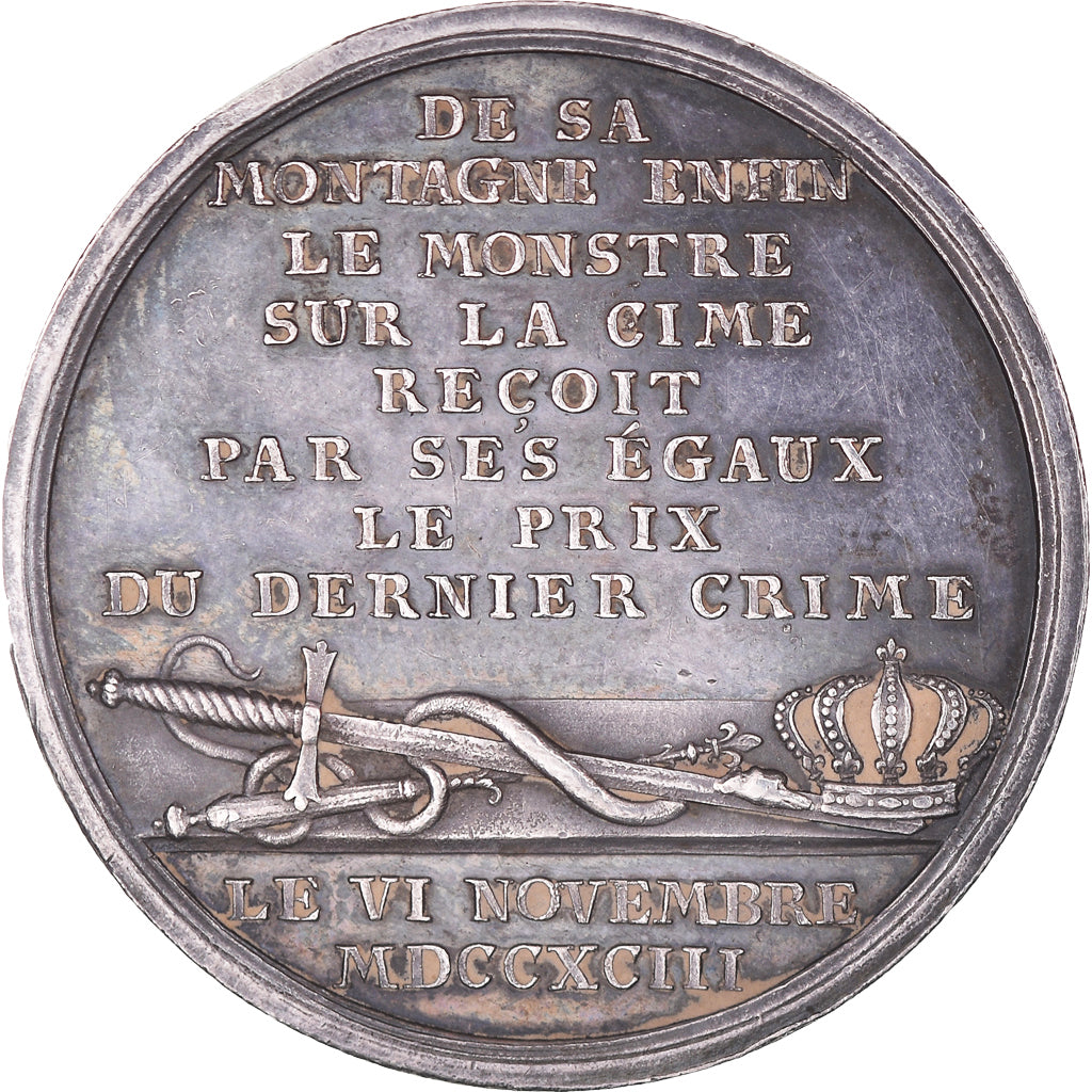 France, Token, Philippe-Egalité, Mort du Traître, History, 1793, Loos, MS(63)