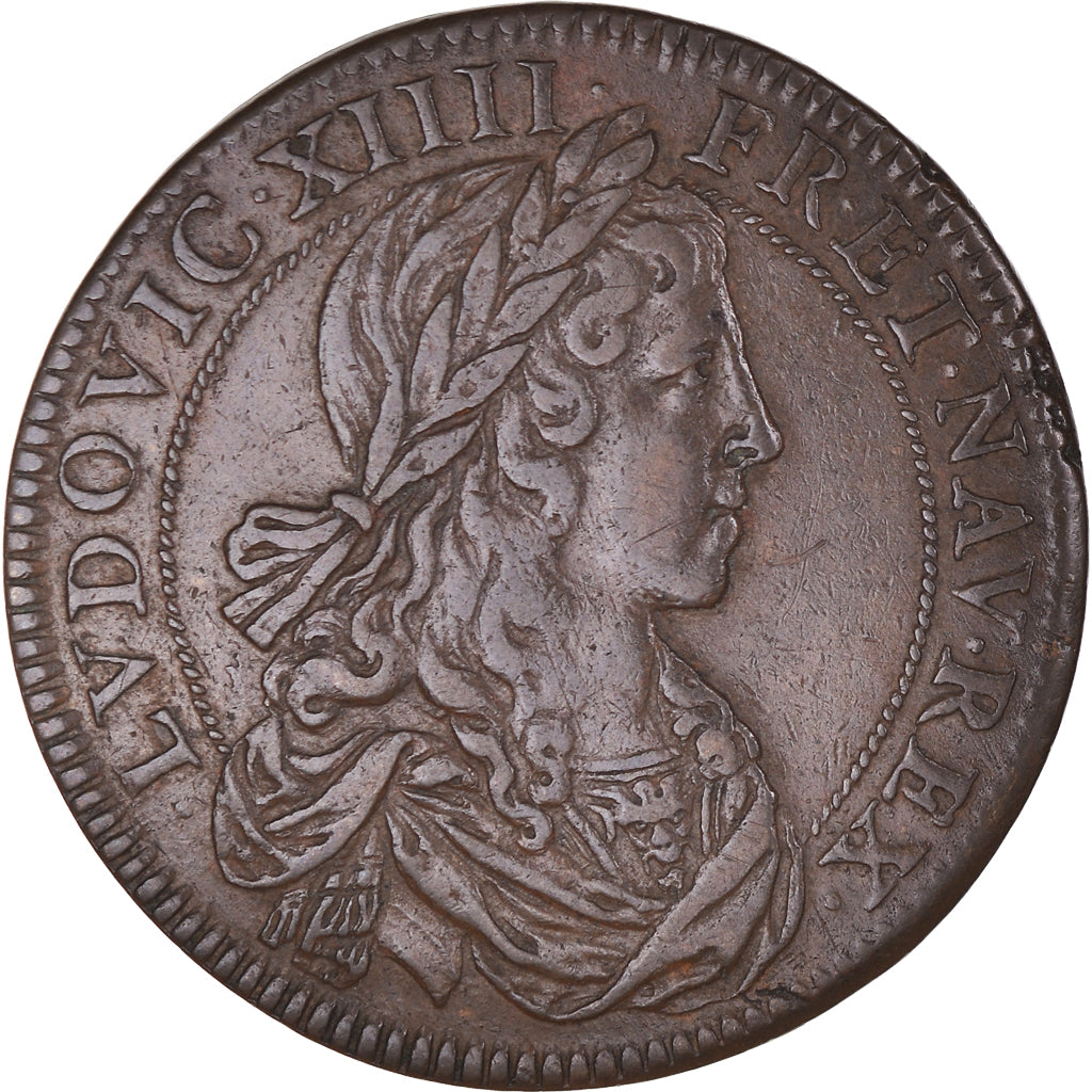 France, Jeton, Royal, Louis XIV, Picardie, Noblesse et Villes, Péronne, 1656