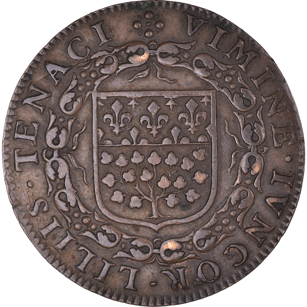 Francia, zeton, Picardie, Louis XIV, Ville d'Amiens, History, MBC+, Cobre