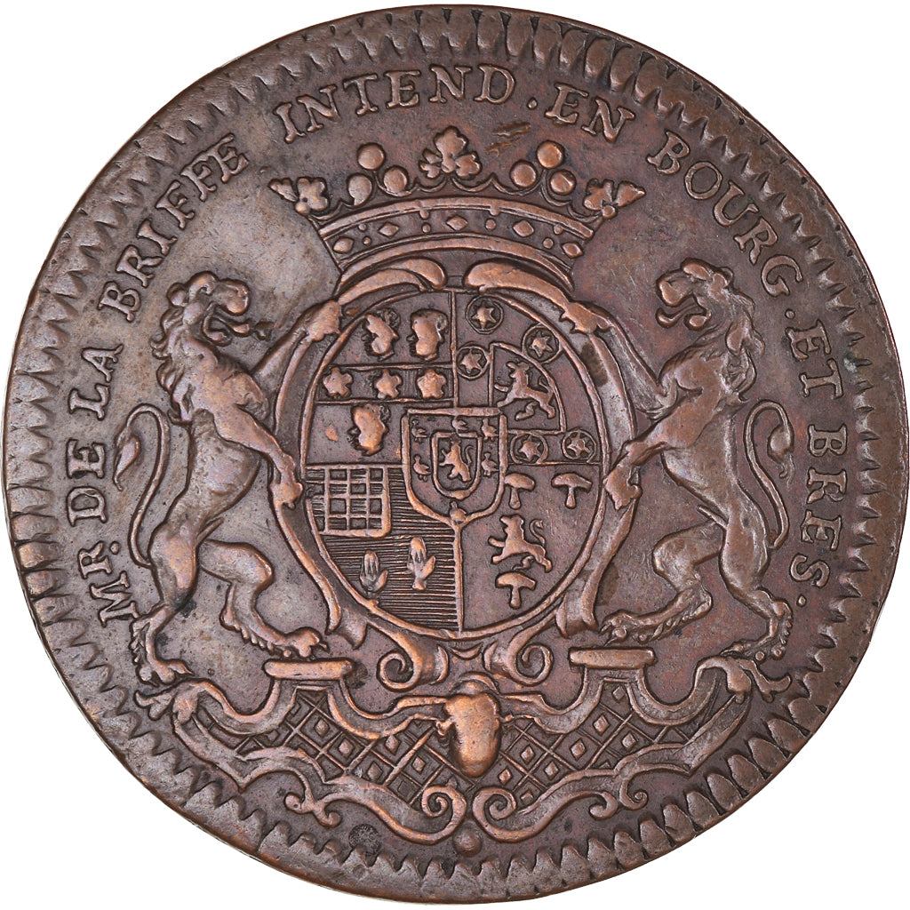 France, Token, Royal, Maires de Dijon, Etienne Baudinet, History, 1716