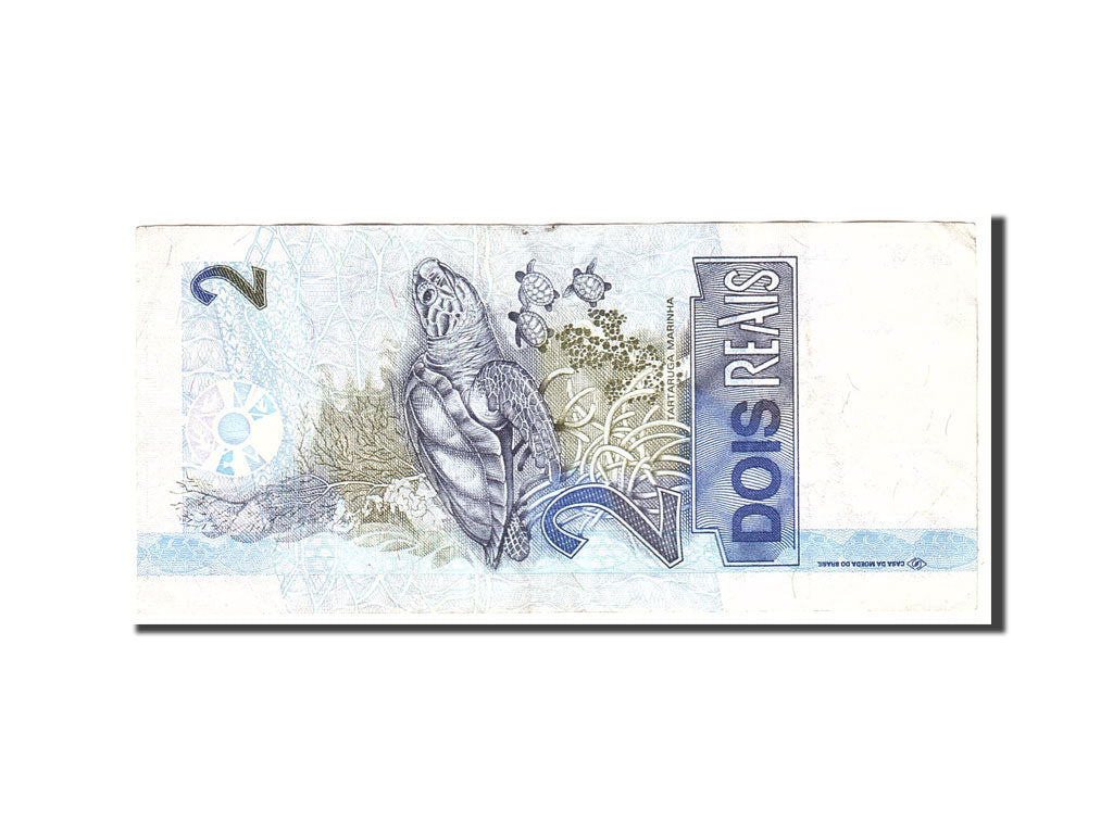 Brazil, 2 Reais, 2001, KM:249b, Undated, EF(40-45)