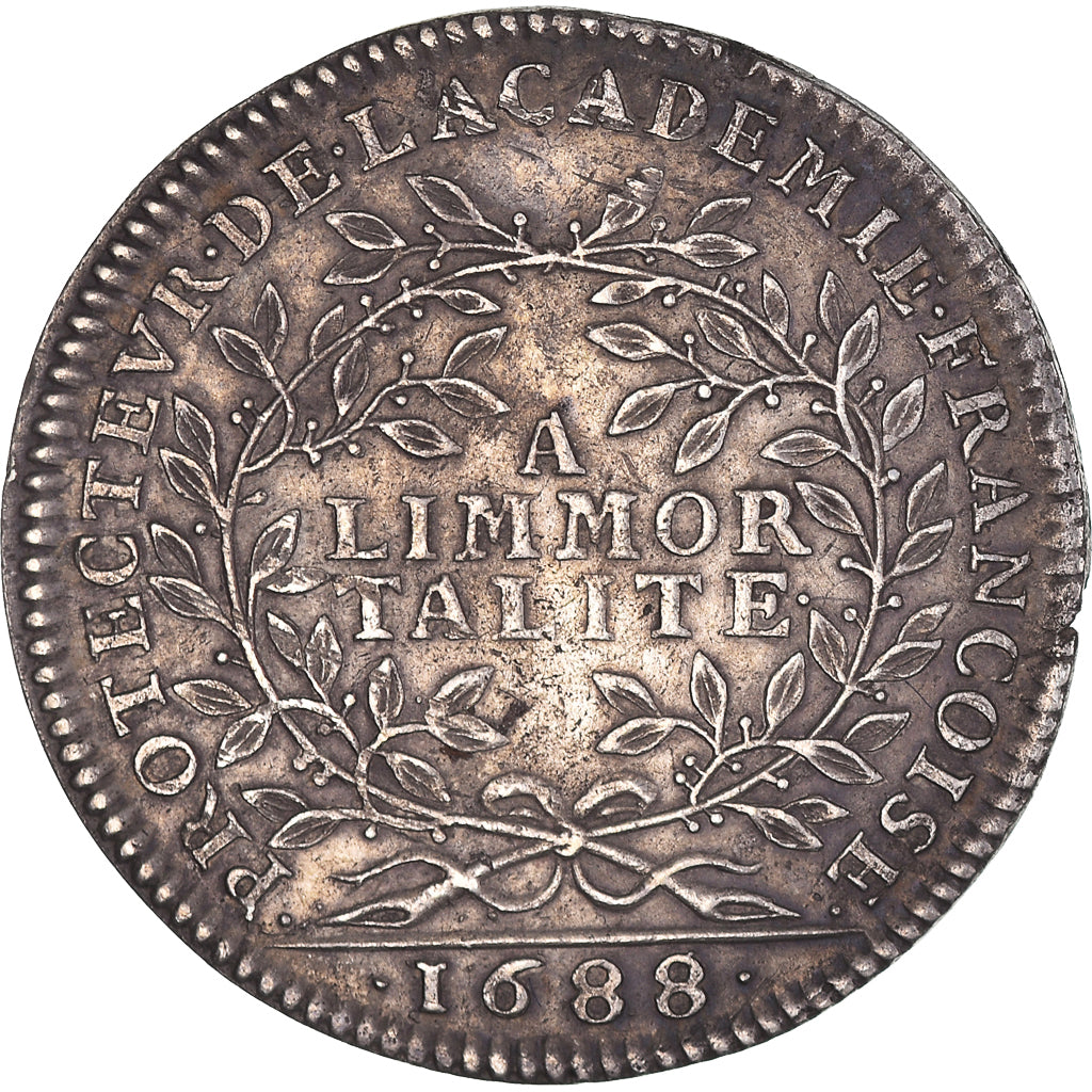 France, Token, Royal, Louis XIV, Académie Française, History, 1688, AU(50-53)