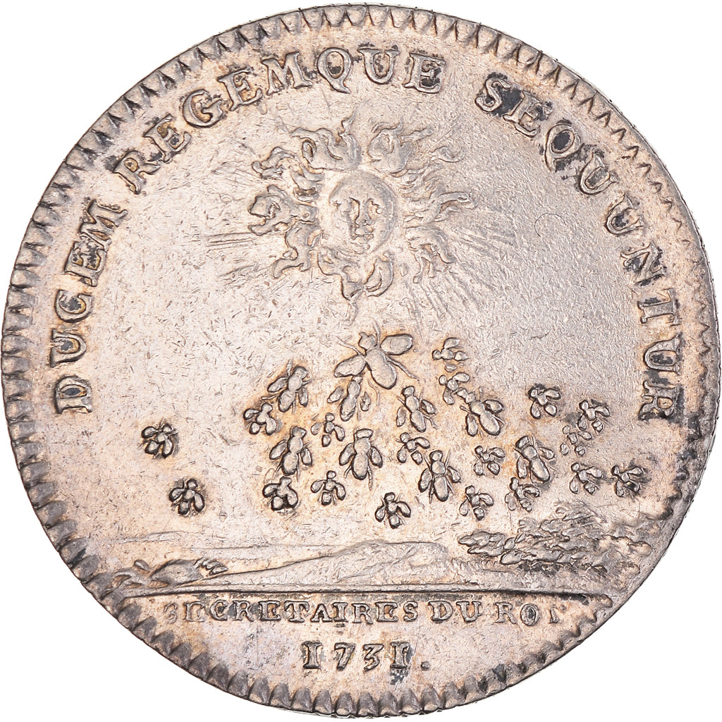 França, Token, Louis XV, Secrétaires du Roi, História, 1731, AU(50-53)
