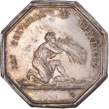Francia, ficha, Savings Bank, Caisse d'Epargne de Versailles, 1833, SPL, Argento