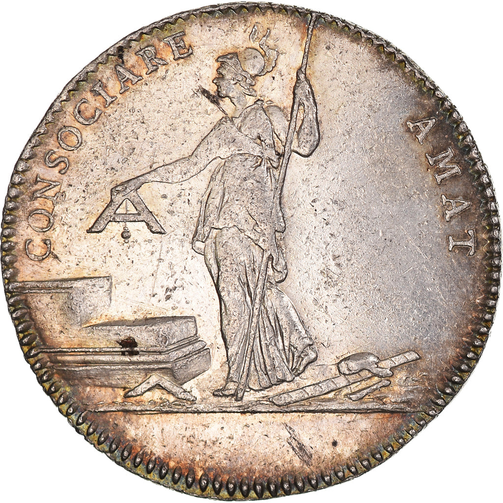 Frankrijk, Token, Louis XVI, Franc-Maçonnerie, Loge les Amis de la Liberté