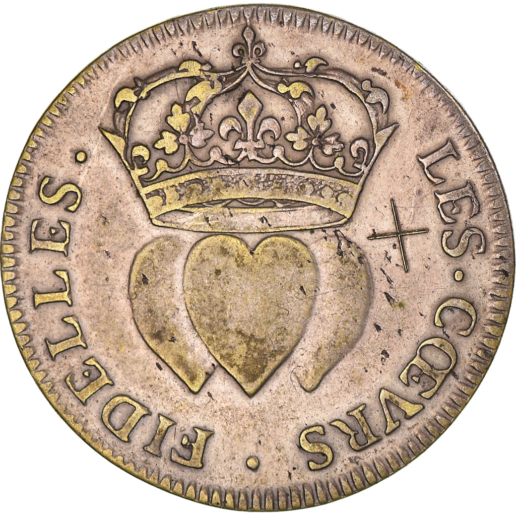 Francia, ficha, Louis XIV, Les Coeurs Fidèles, History, BB+, Rame placcato