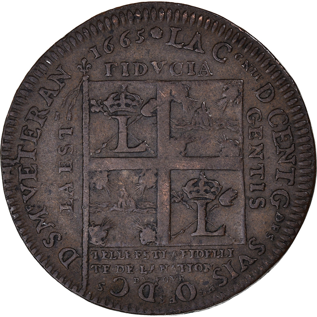 Switzerland, Token, Confédération Helvétique, F.Besson, Capitaine des Gardes