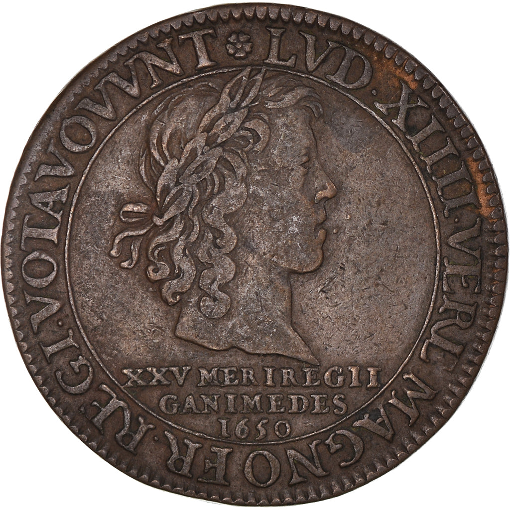 Frankreich, betaalpenning, Royal, Corporations, History, 1650, SS, Kupfer