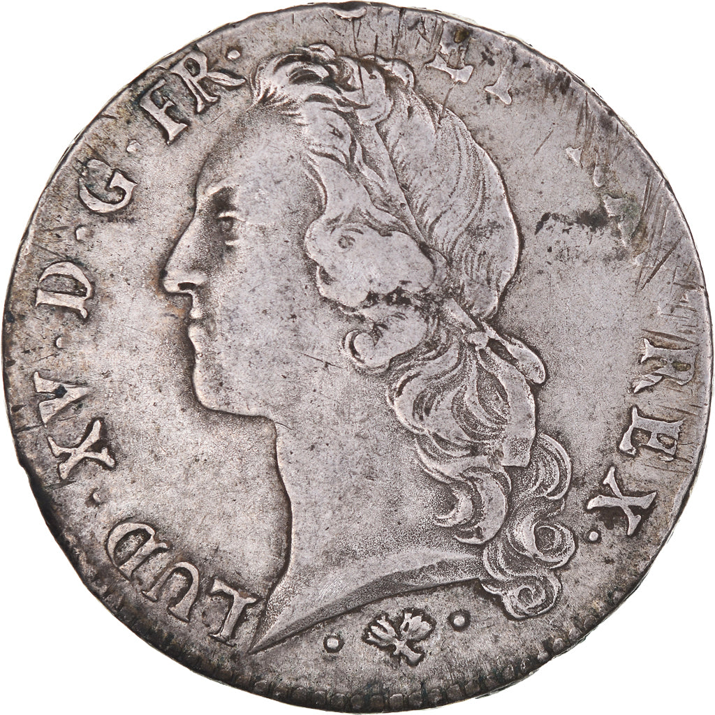 Monnaie, France, Louis XV, Écu au bandeau, Ecu, 1763/2, Bayonne, TTB, Argent