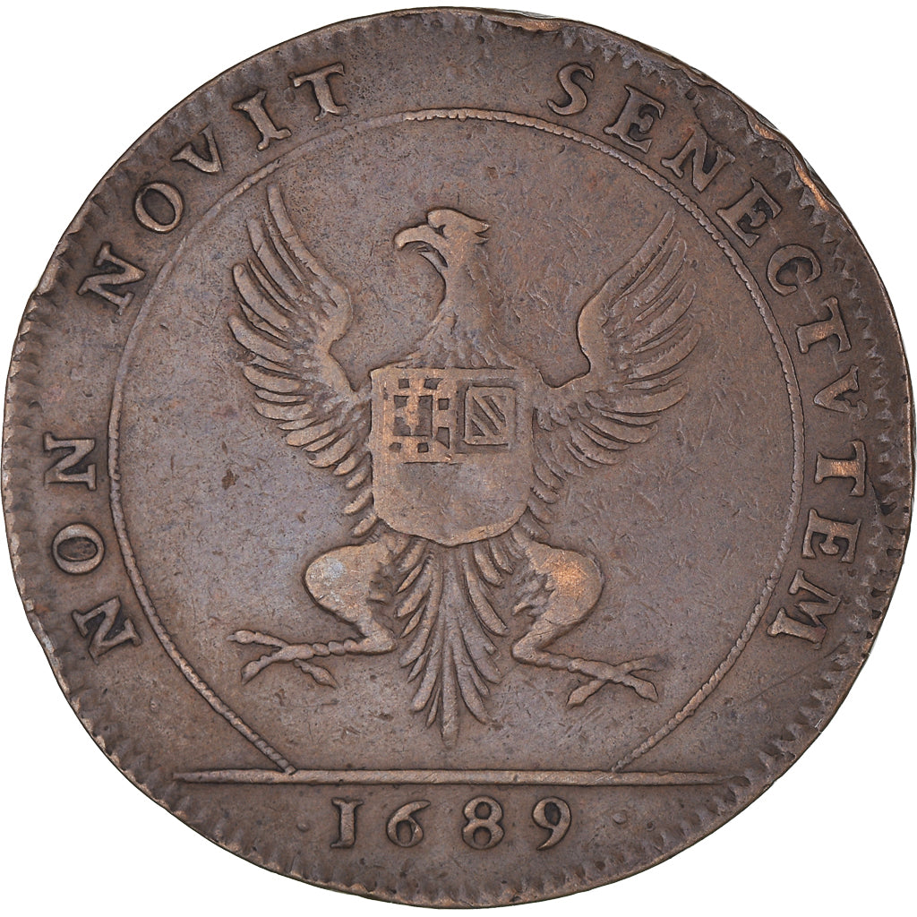 France, Token, Maires de Dijon, Jean Joly, History, 1689, EF(40-45), Copper