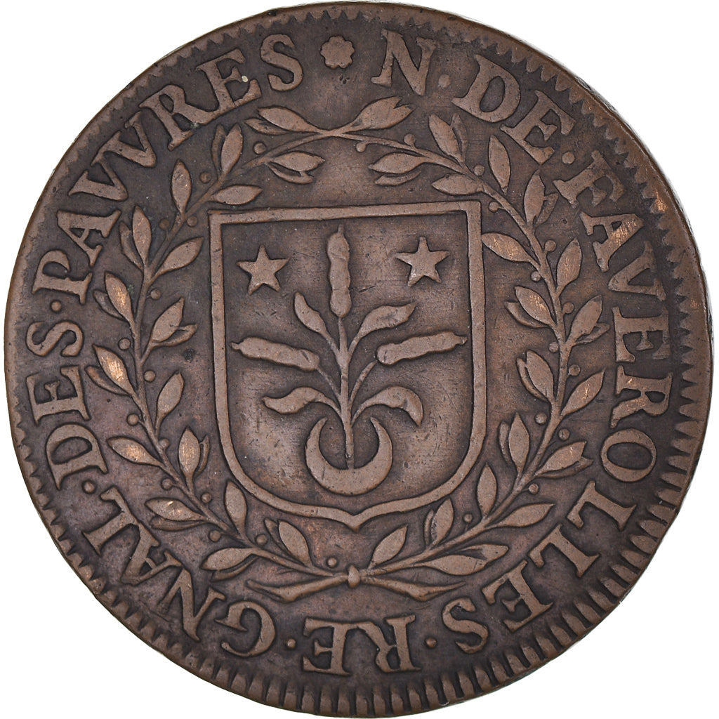 Francja, Token, Ile de France, De Faverolles, Receveur Général des Pauvres