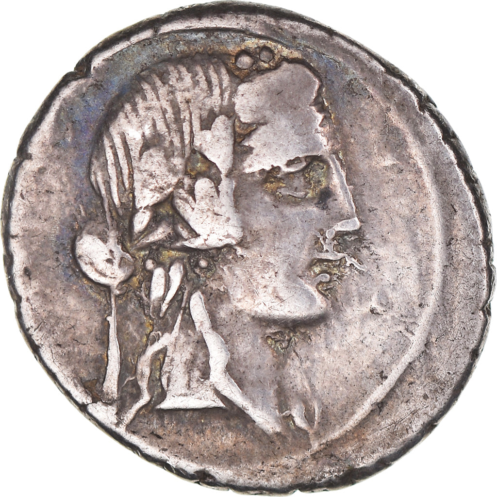 Münze, Titia, Denarius, Roma, SS+, Silber