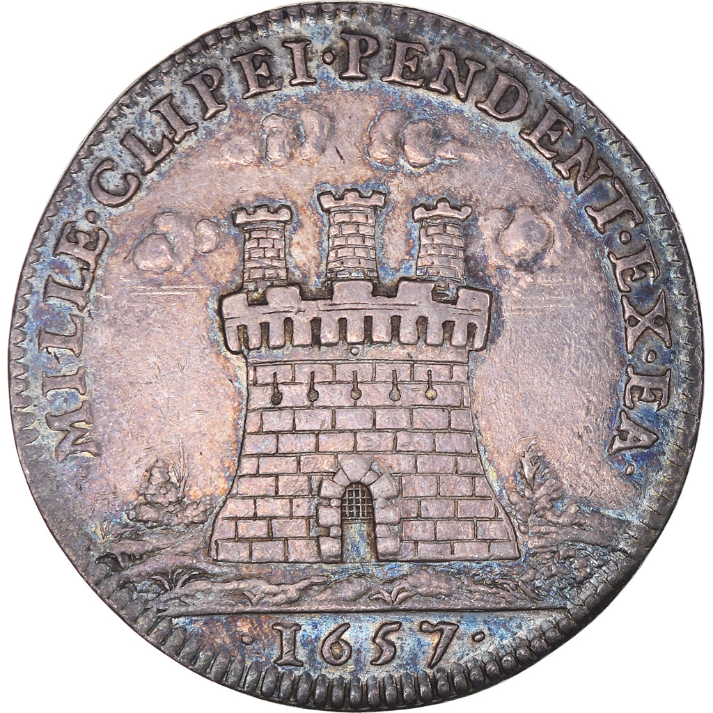 France, Token, Louis XIV, Etats de Bourgogne, History, 1657, MS(63), Silver
