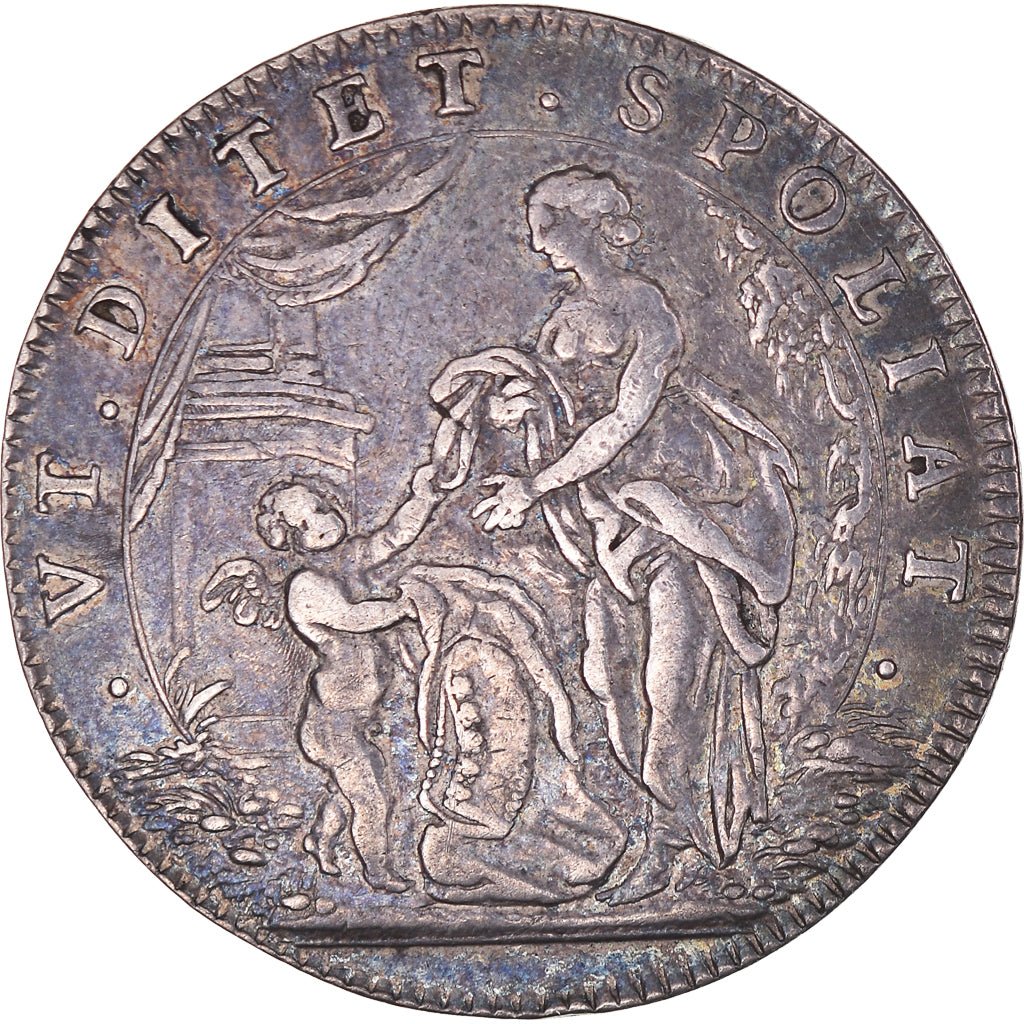 France, Token, Royal, Etats de Bourgogne, History, 1665, AU(50-53), Silver