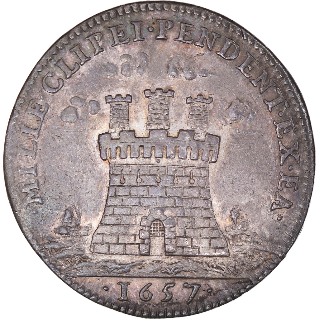 Francia, zeton, Louis XIV, Etats de Bourgogne, History, 1657, EBC, Plata