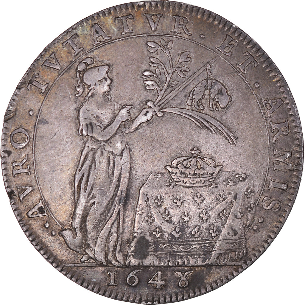 France, Jeton, Royal, Louis XIV, Chambre des Comptes de Dijon, History, 1648