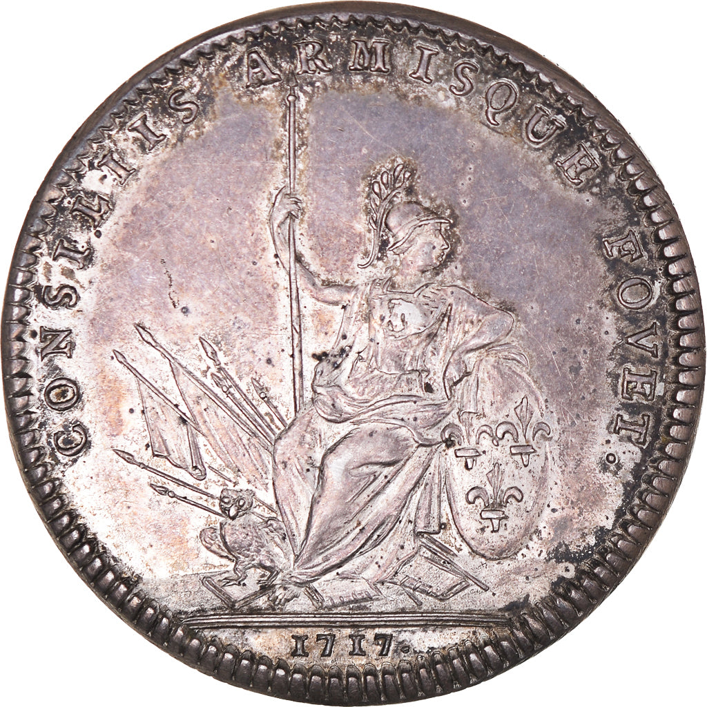 Francja, Token, Królewskie, Ludwik XV, Consiliis Armisque Fovet, Historia