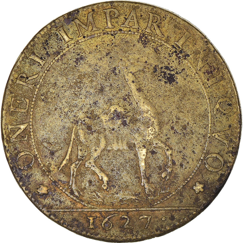 France, Token, Royal, Etats de Bourgogne,  La Misère des Temps, History, 1627