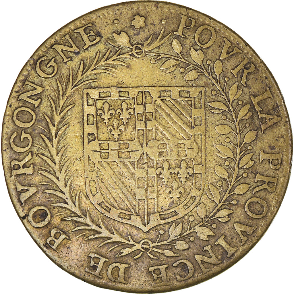 Francia, zeton, Royal, Etats de Bourgogne,  La Misère des Temps, History, 1627