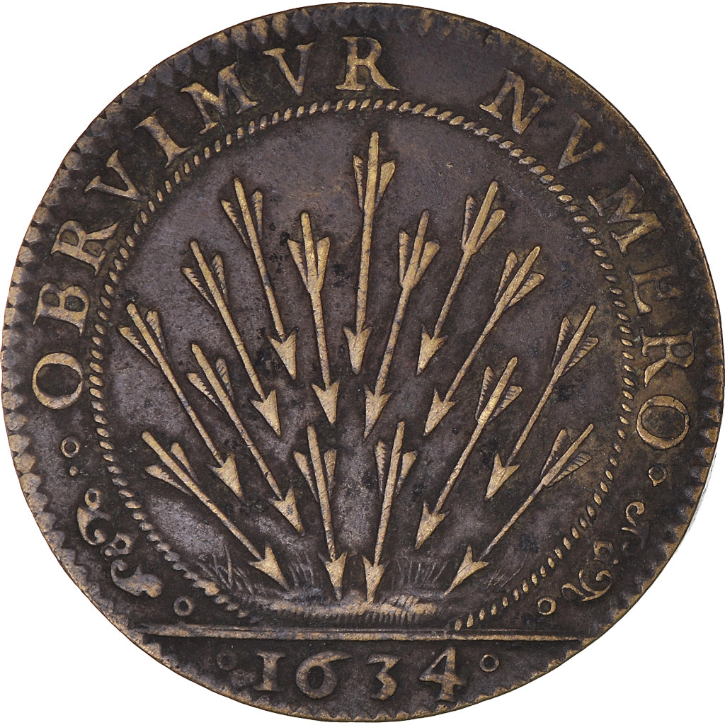 France, Token, Royal, Etats de Bourgogne, Avalanche de Misères, History, 1634