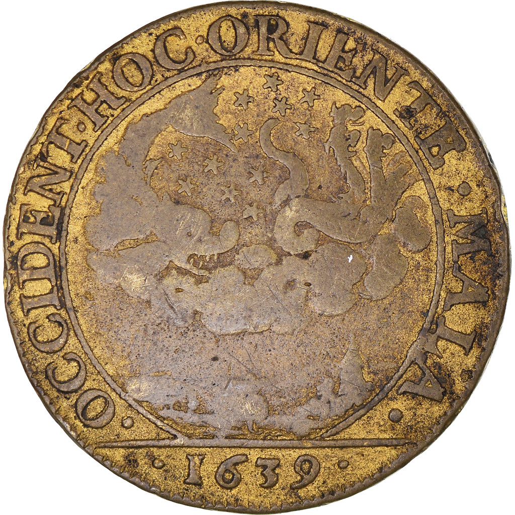 France, Token, Royal, Etats de Bourgogne, History, 1639, VF(20-25), Brass