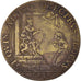France, Token, Royal, Etats de Bourgogne, History, 1630, VF(30-35), Brass