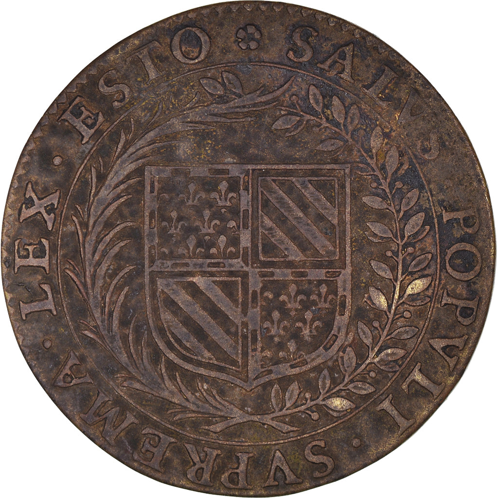 France, Token, Royal, Etats de Bourgogne, History, 1630, VF(30-35), Brass