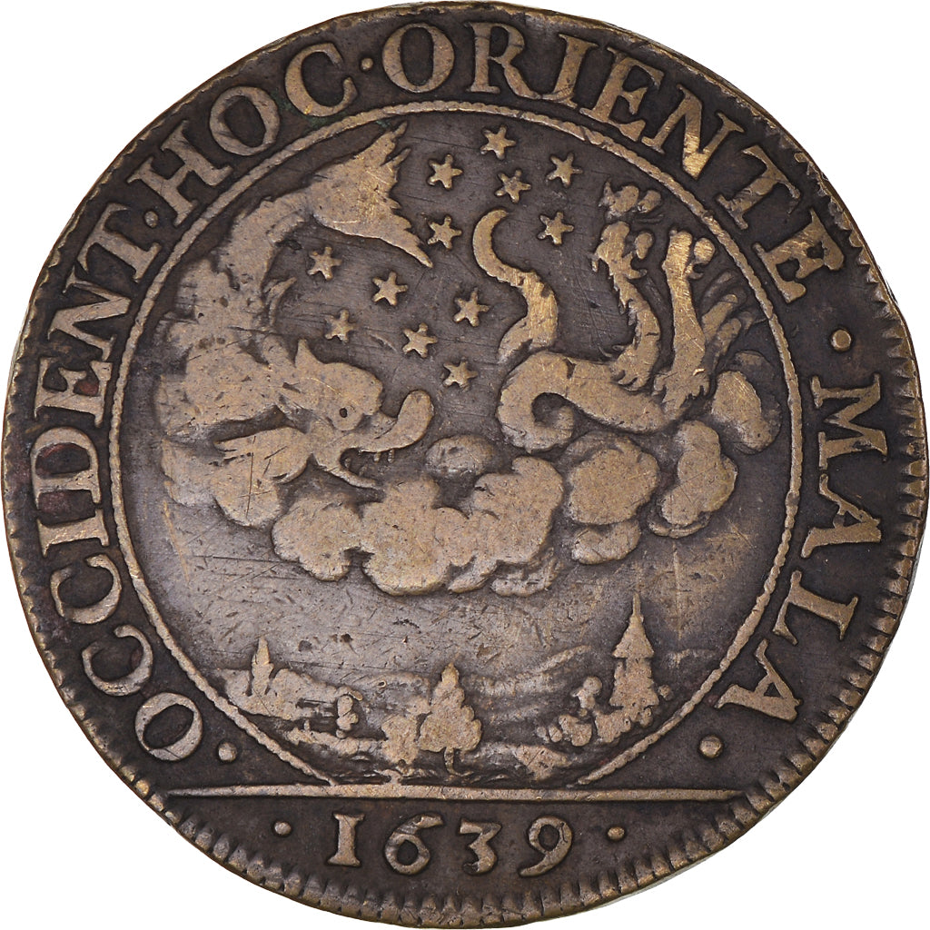 France, Token, Royal, Etats de Bourgogne, History, 1639, EF(40-45), Copper