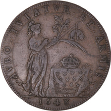 France, Token, Royal, Louis XIV, Chambre des Comptes de Dijon, History, 1648