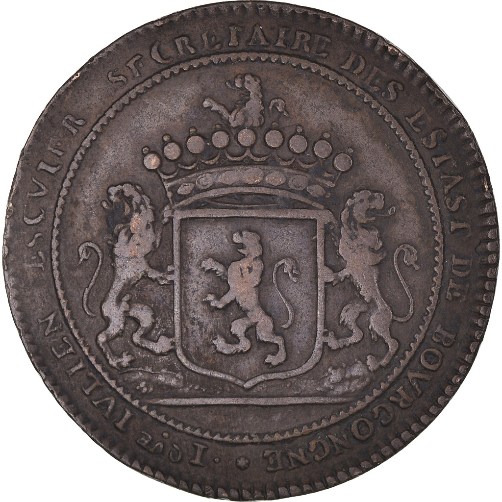France, Token, Royal, Etats de Bourgogne, Jacques Julien, Secrétaire, History
