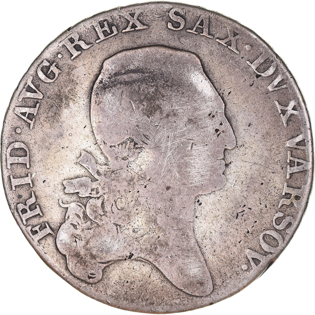 Coin, Poland, Friedrich August I, 1/3 Talara, 1814, VF(20-25), Silver