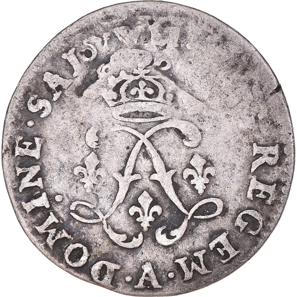 Coin, France, Louis XIV, Quadruple Sol aux deux L, 1691 RF, Paris, VF(30-35)