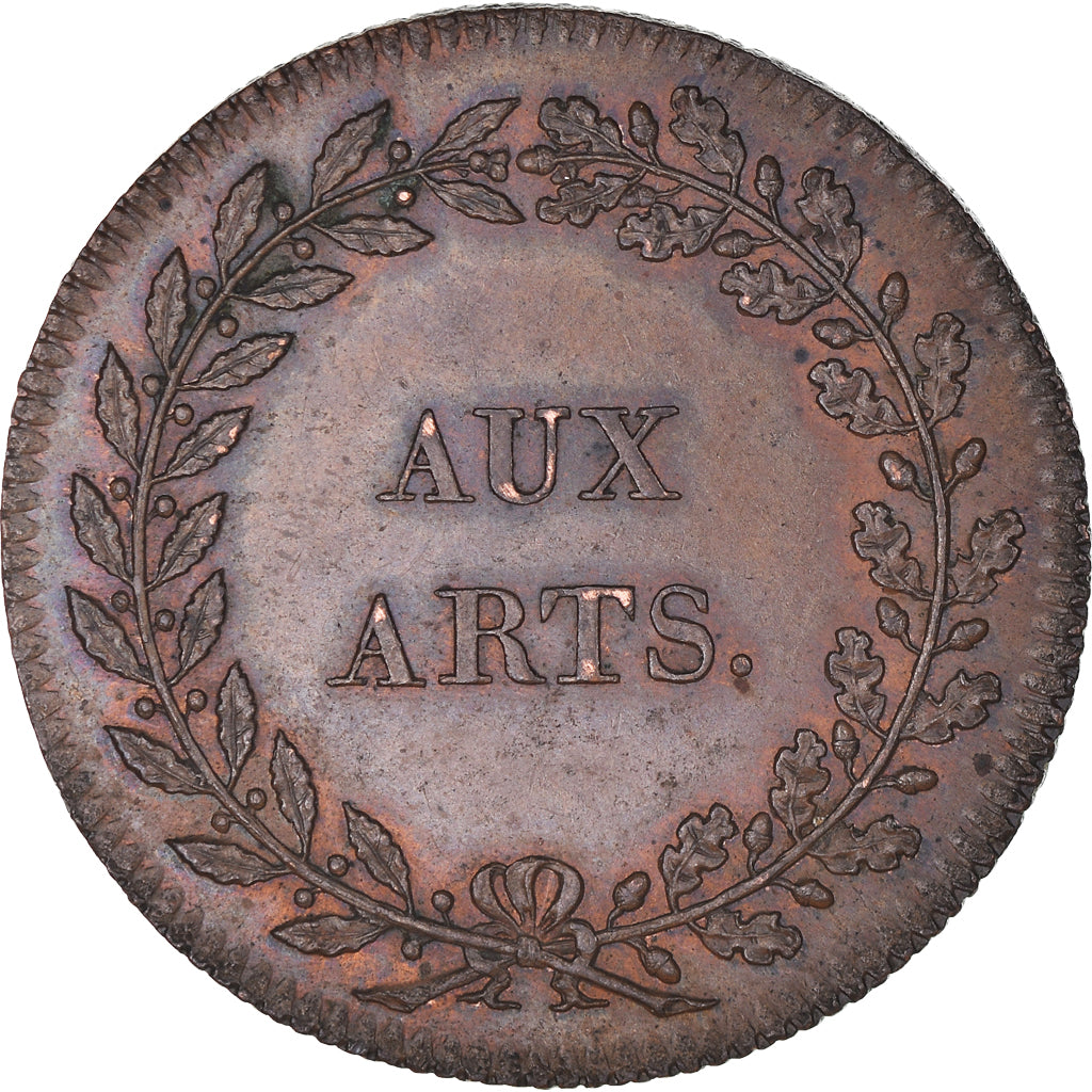 France, Jeton, Lycée des Arts, History, 1792, SUP+, Cuivre, Feuardent:4473 a