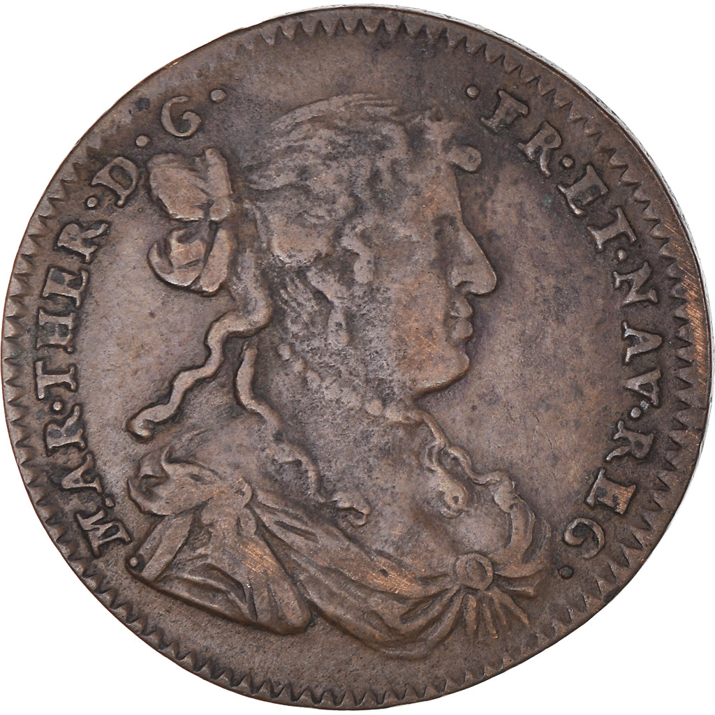 Frankreich, betaalpenning, Royal, Marie-Thérèse d'Autriche, History, 1672, S+