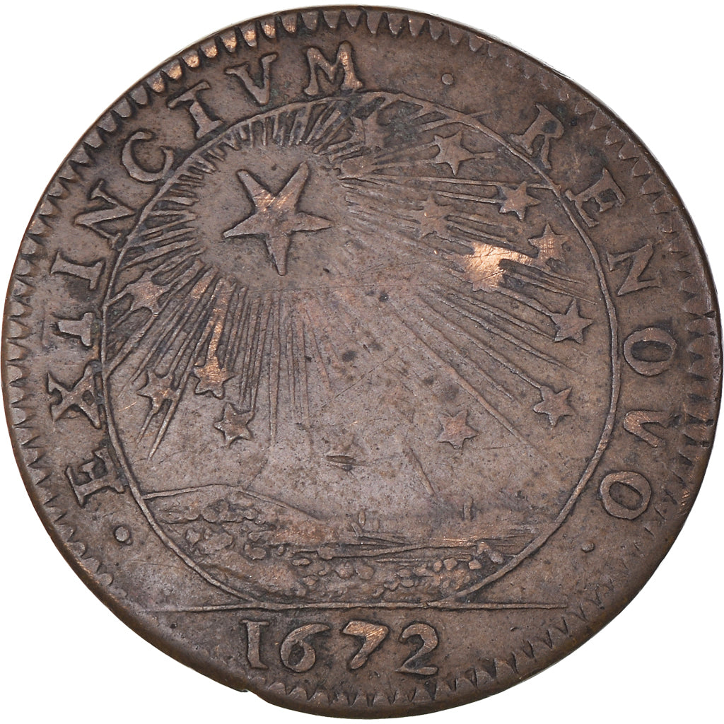 Frankreich, betaalpenning, Royal, Marie-Thérèse d'Autriche, History, 1672, S+