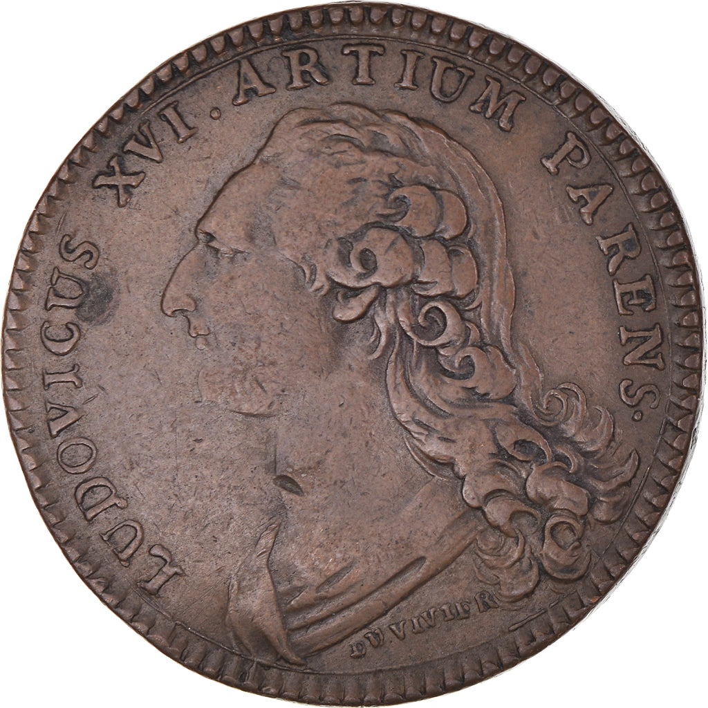 France, Jeton, Royal, Louis XVI, Académie royale de Peinture et de Sculpture