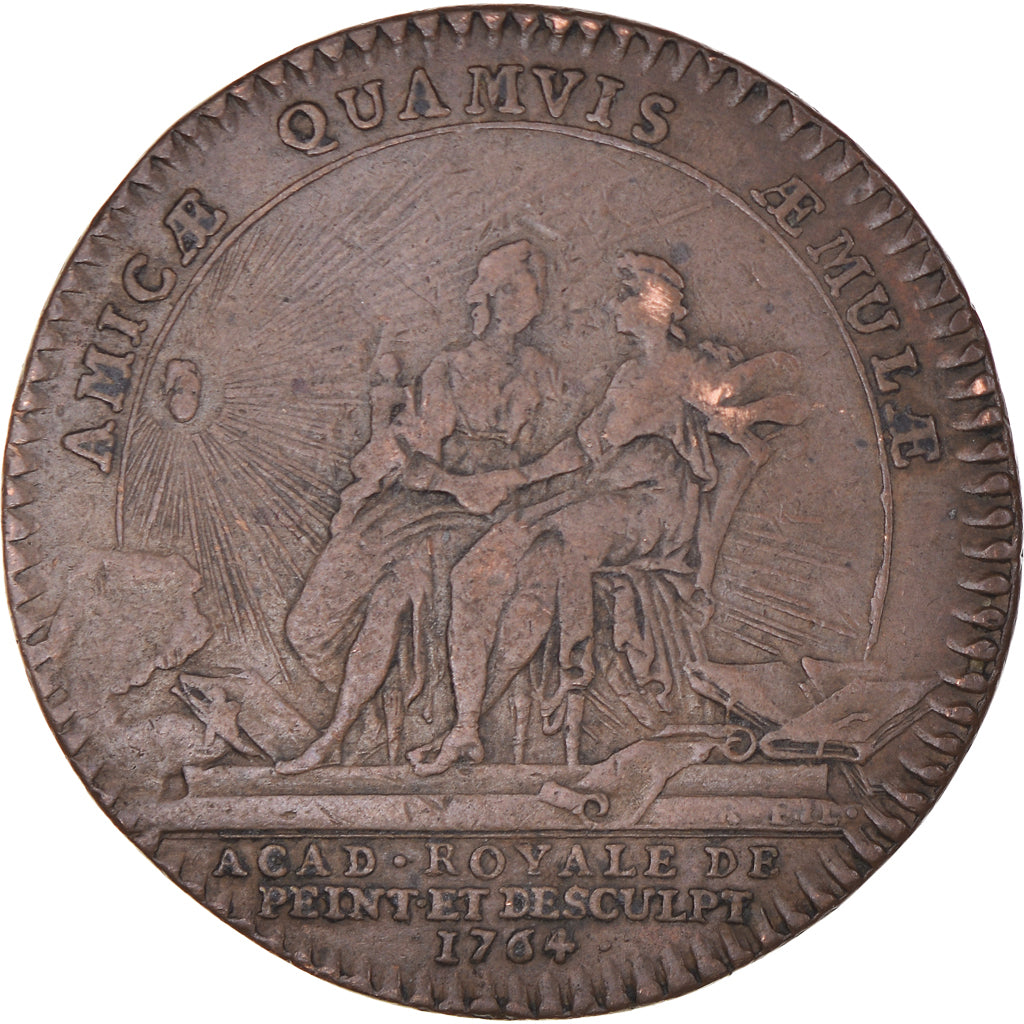 France, Jeton, Royal, Louis XVI, Académie royale de Peinture et de Sculpture