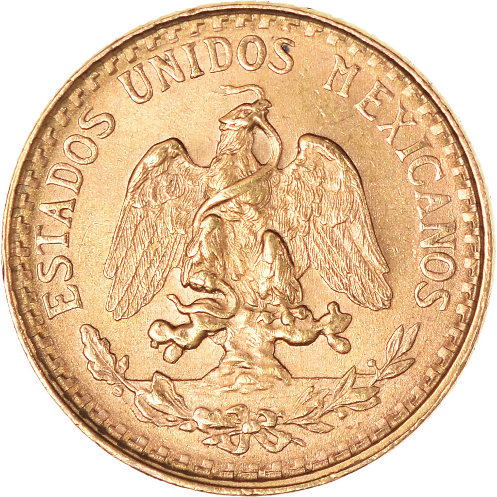 Coin, Mexico, 2 Pesos, 1945, Mexico City, MS(63), Gold, KM:461