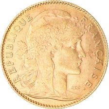 Monnaie, France, Marianne, 10 Francs, 1912, Paris, TTB+, Or, Gadoury:1017