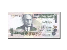 Banknote, Tunisia, 1 Dinar, 1973, 1973-10-15, KM:70, AU(50-53)